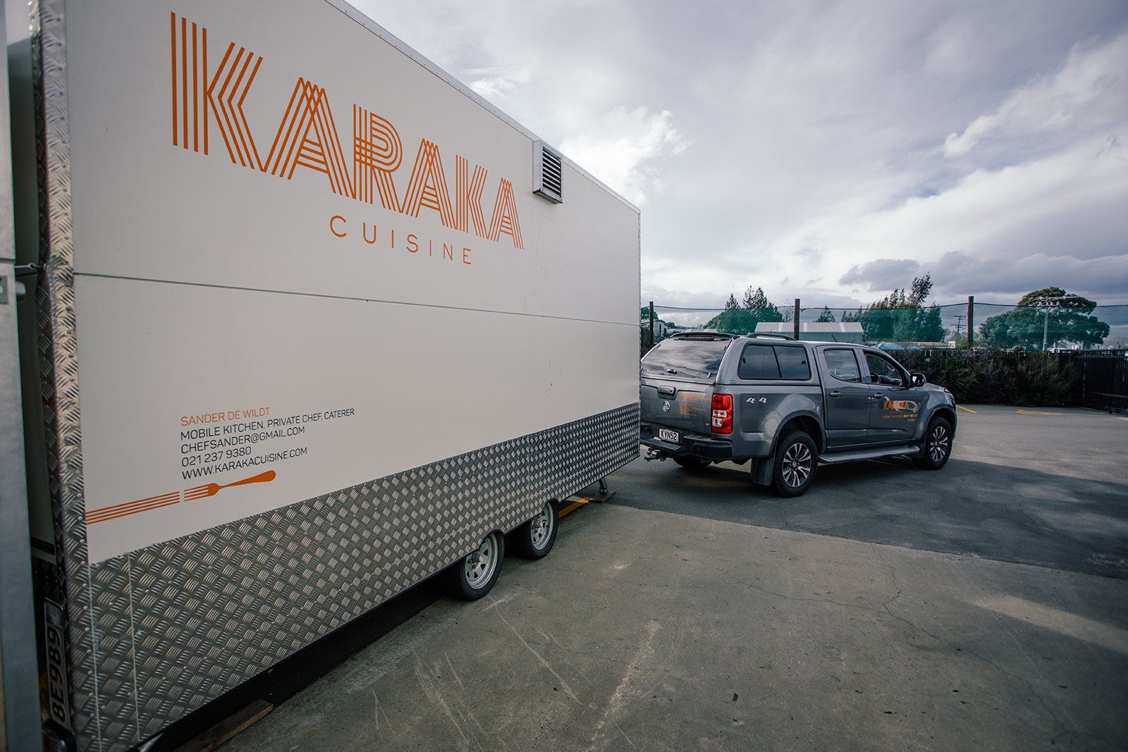 Karaka Cuisine in Blenheim, Marlborough NZ has a Mobile Kitchen for private catering