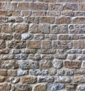brick wall before renovation