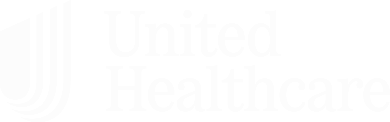 UnitedHealthcare logo, white text and symbol on a solid background.