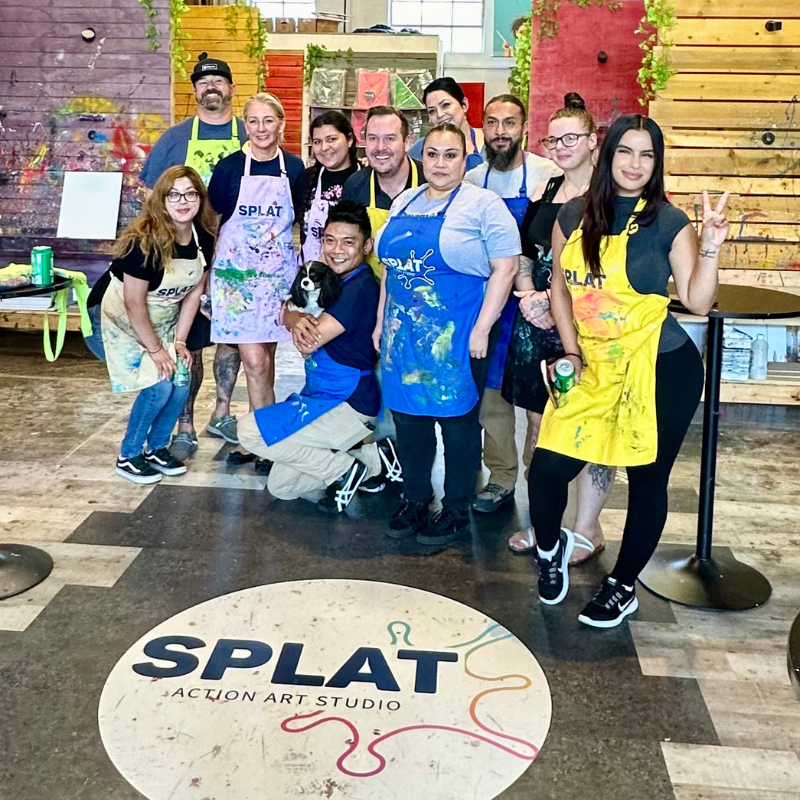 private splat painting packages full studio weekday pricing