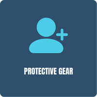 a blue icon of a person with a plus sign on a blue background .