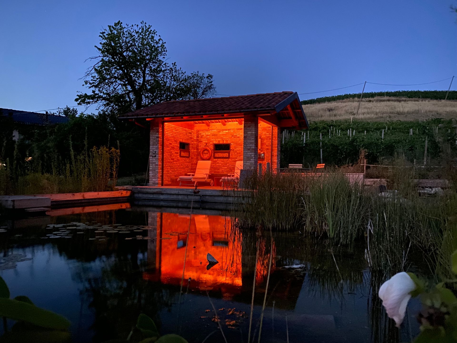 Ausspannen auf der wunderschönen Anlage des Ferienhauses im Piemont