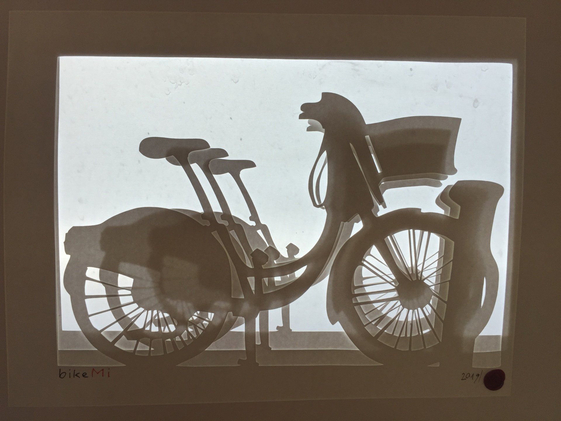 Schatten von Fahrrädern für Ihren Ausflug im Piemont