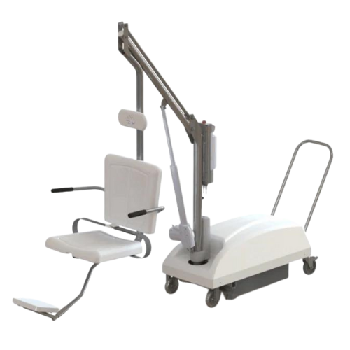 Grua acuatica para uso en hidroterapia