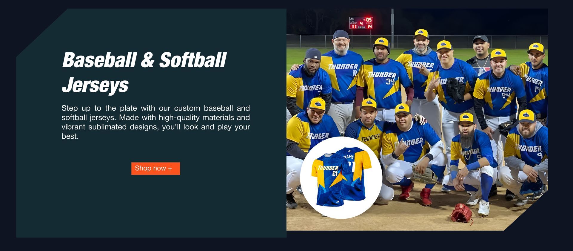 A baseball and softball team is posing for a picture on a field.