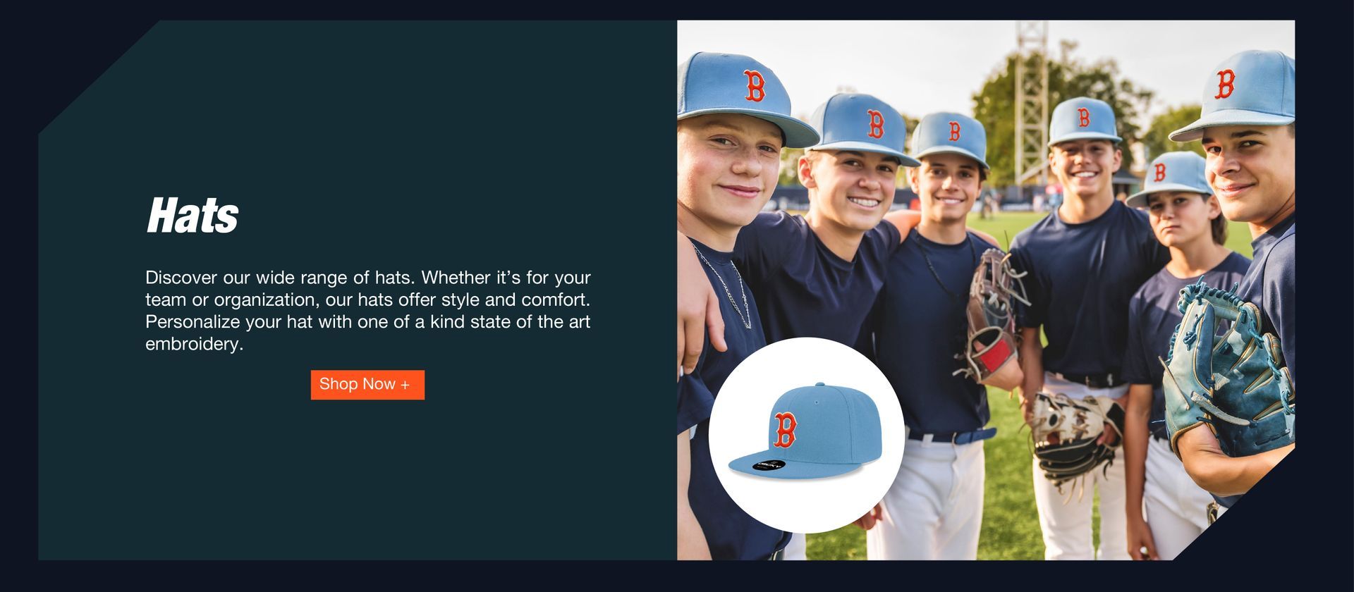 A group of baseball players wearing hats are standing next to each other on a field.