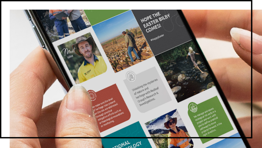 A person is holding a cell phone with a collage of pictures on it.