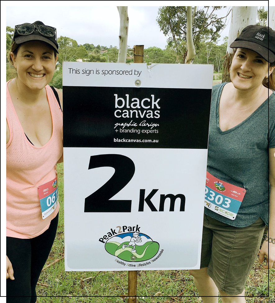 Anna and Kristy participating at Peak2Park