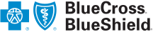 Blue Cross Blue Shield logo with two symbols and text.