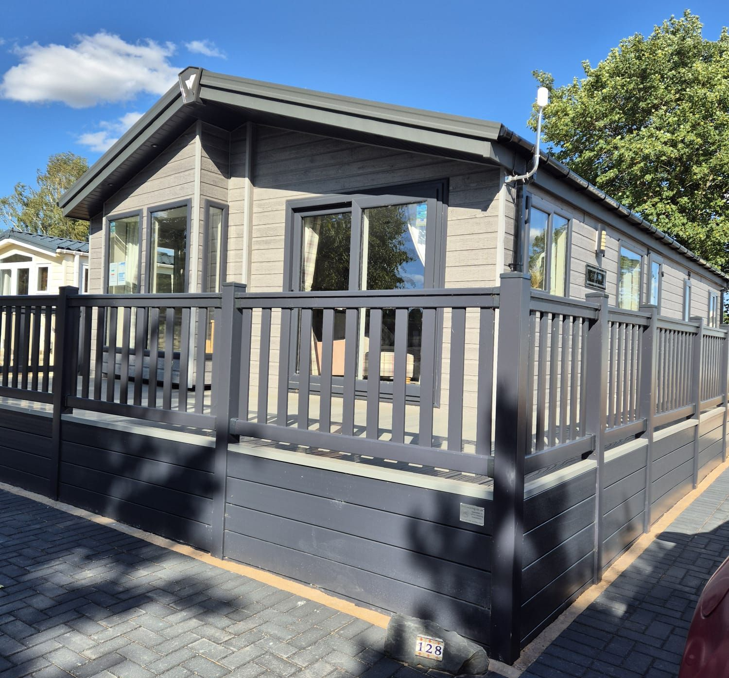 A Mapleton lodge for sale at Lakeside Country Park