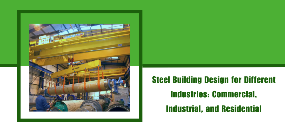 A picture of a steel building design for different industries.