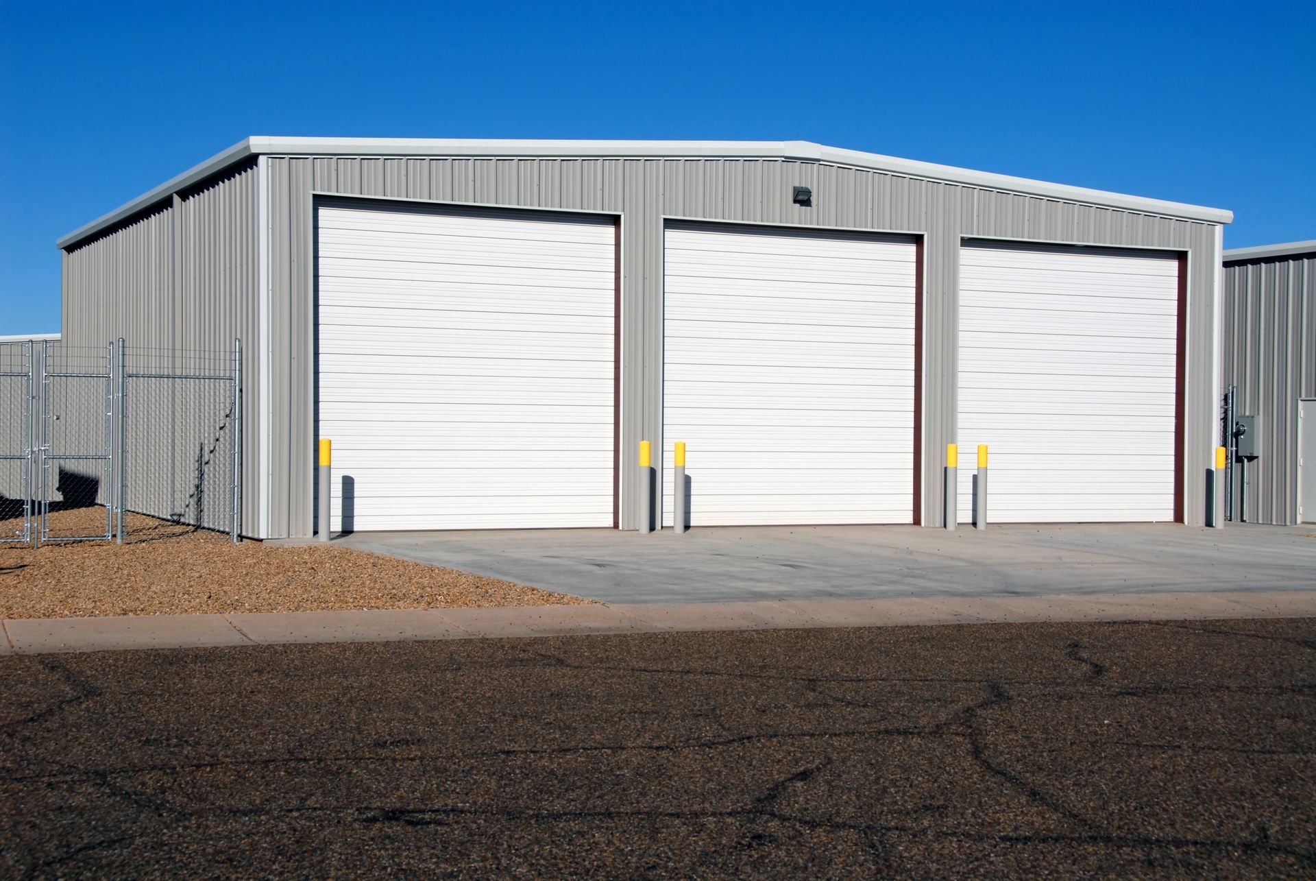 A ladder is attached to the side of a building.