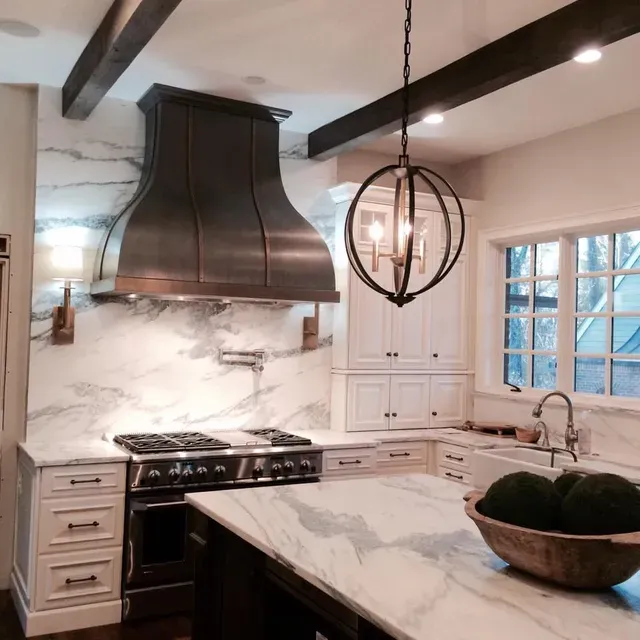 Countertop Near Stove — Louisville, KY — ELeet Stone Countertops