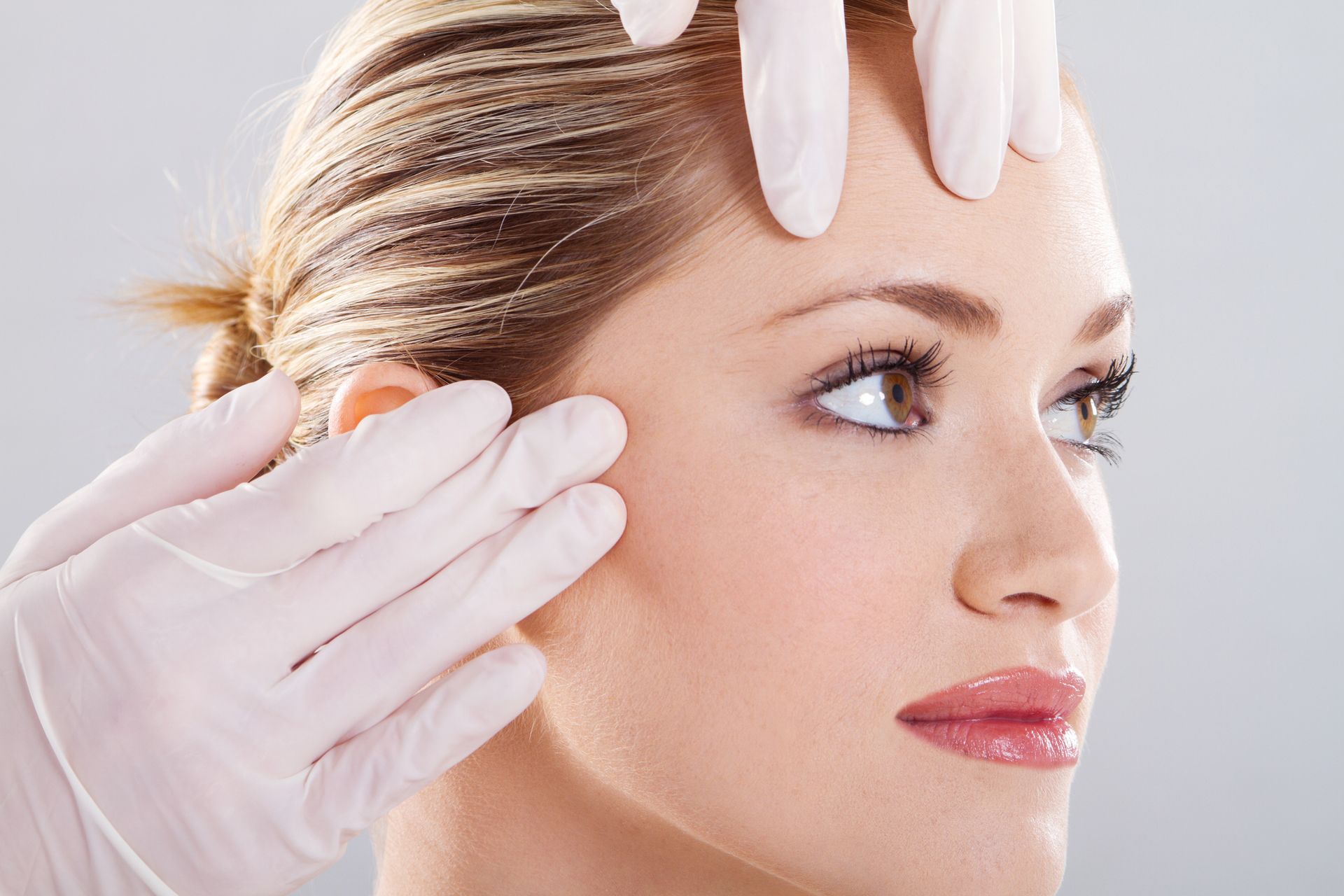 Female patient awaiting peptide therapy procedure for health enhancement before therapy begins. Female patient awaiting peptide therapy procedure for health enhancement before therapy begins.