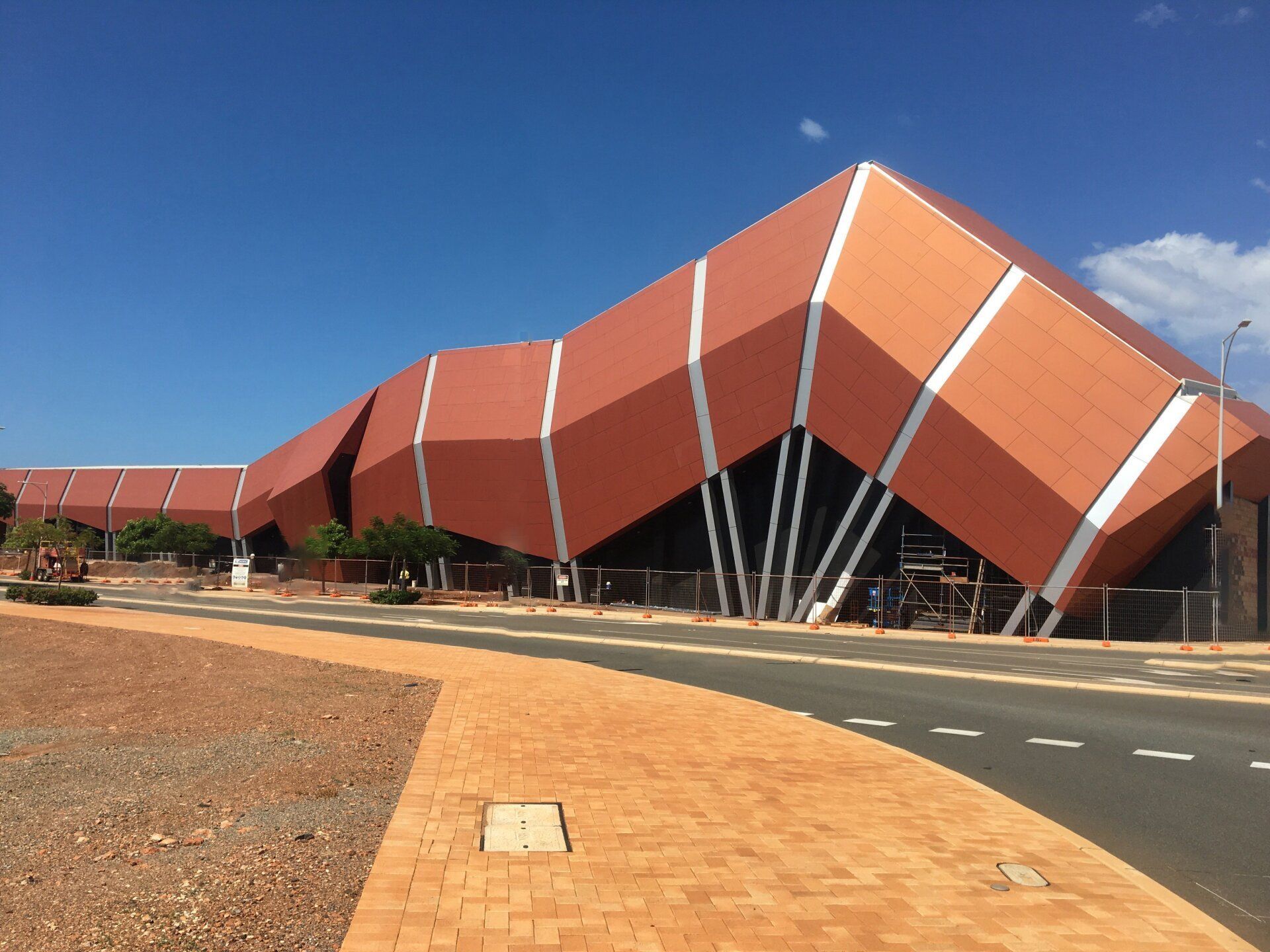 Red Earth Arts Centre exterior in daytime