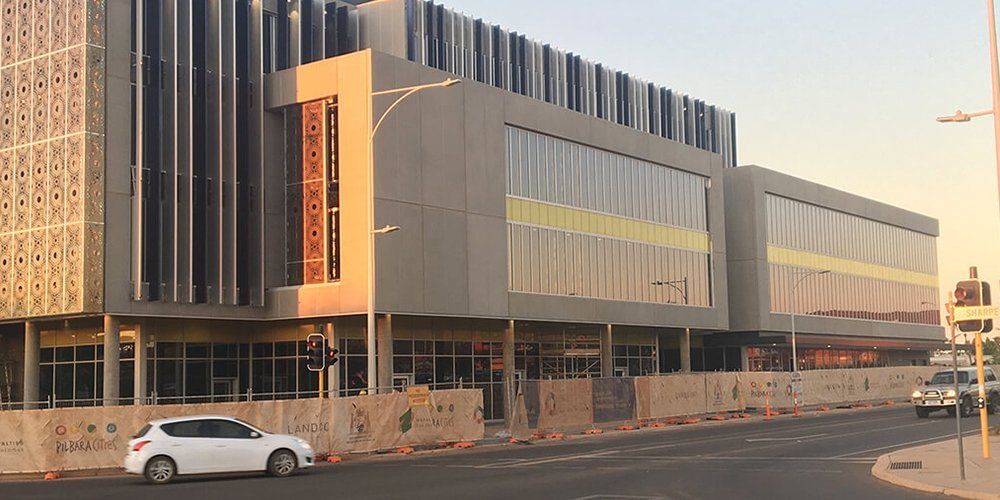 Karatha Quarter building exterior at sunset