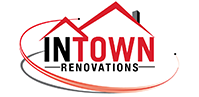 A logo for a company called intown renovations.