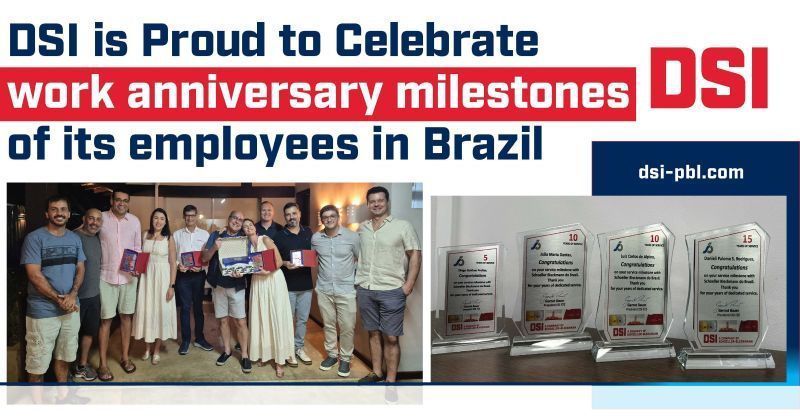 Dsl is proud to celebrate work anniversary milestones of its employees in brazil