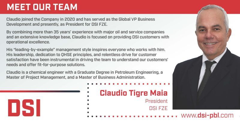 A man in a suit and tie is on a poster that says meet our team