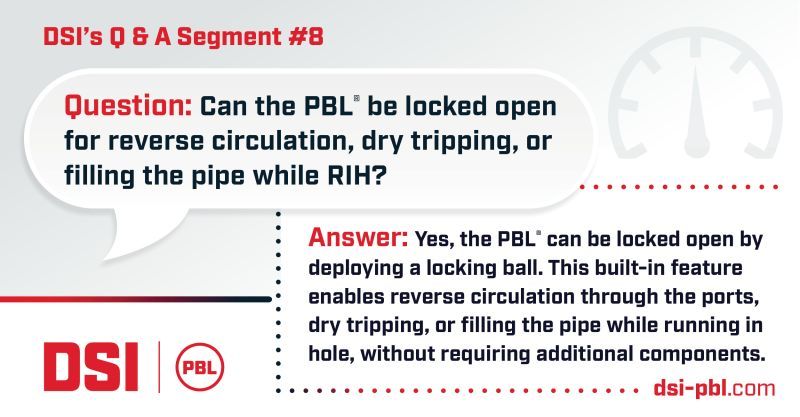 A question about the pbl can be locked open for reverse circulation