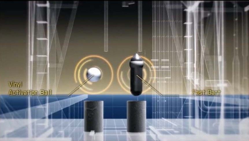 A computer generated image of the PBL fast dart activation bypass system