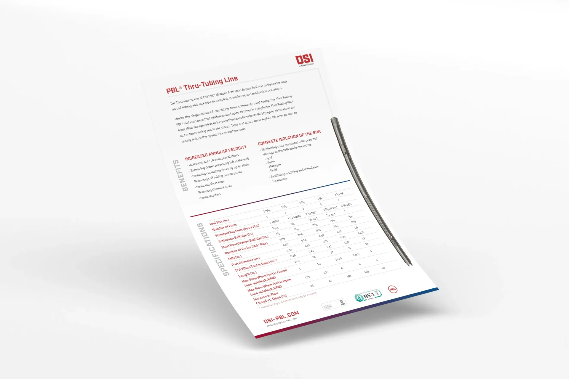 Fact Sheet for PBL Thru-Tubing Line thumbnail