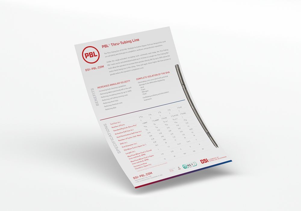 Fact Sheet for PBL Thru-Tubing Line thumbnail
