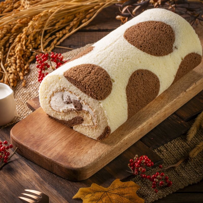 【恬米屋米蛋糕】白摩卡牛牛米蛋糕捲