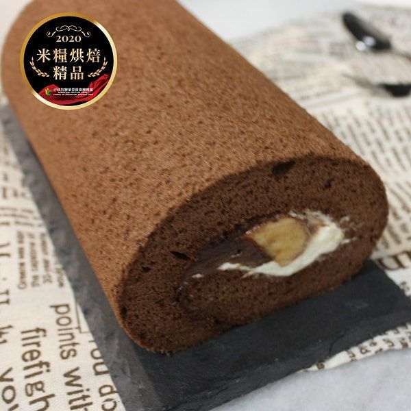 【恬米屋米蛋糕】香蕉可可米蛋糕捲