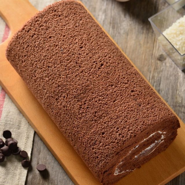 【恬米屋米蛋糕】可可卡士達米蛋糕捲