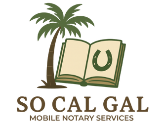 Logo: Palm tree and open book with a horseshoe; 