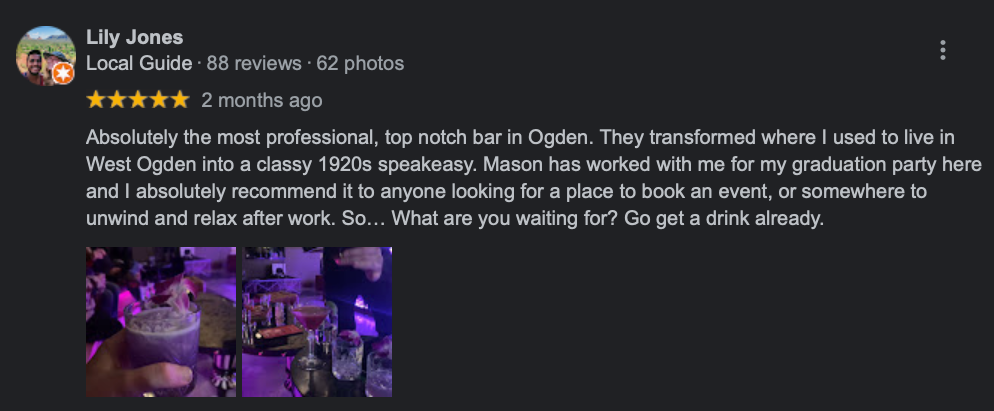 Side Bar Review from Tiffani