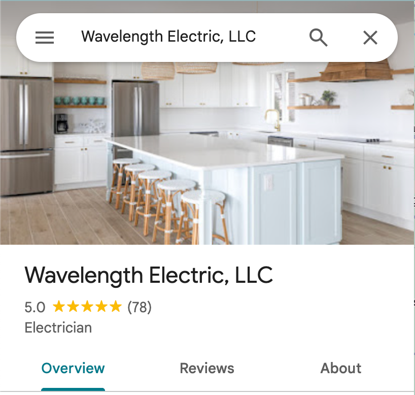 wavelength electric google page