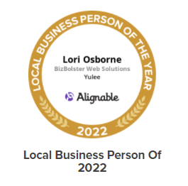 Alignable local business person of the year 2022 award logo