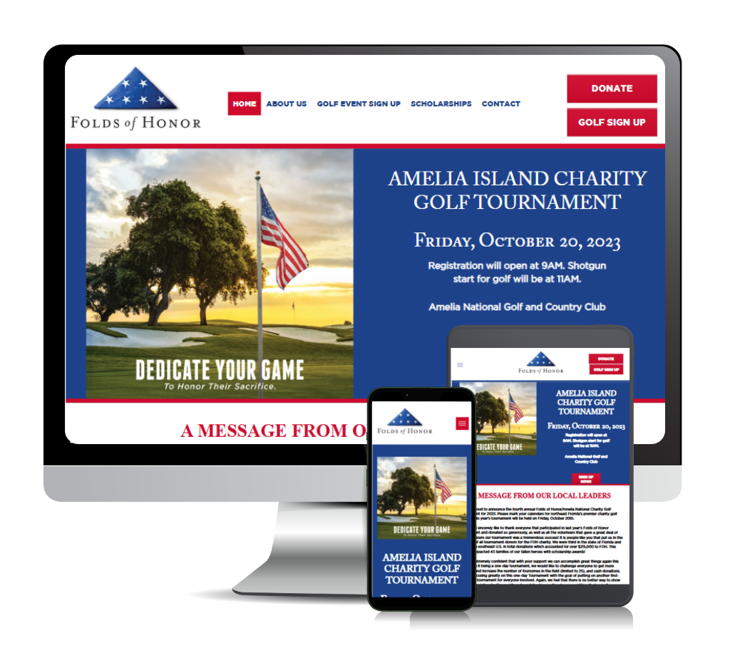 Amelia Island Folds of Honor Home page