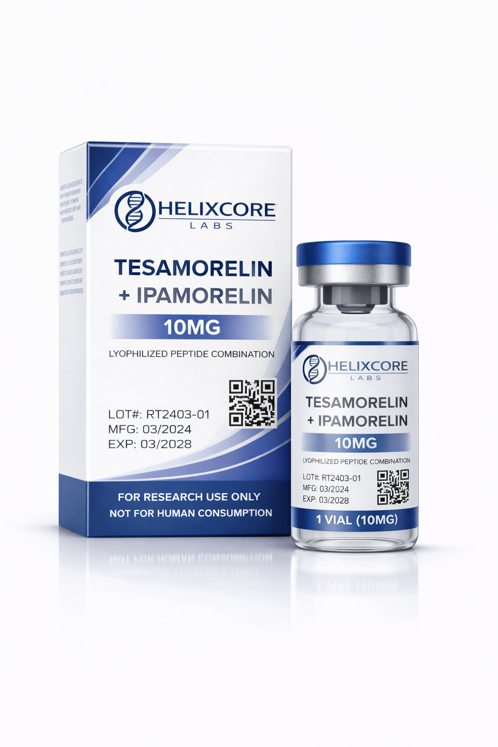 Tesamorelin 5mg + Ipamorelin 5mg