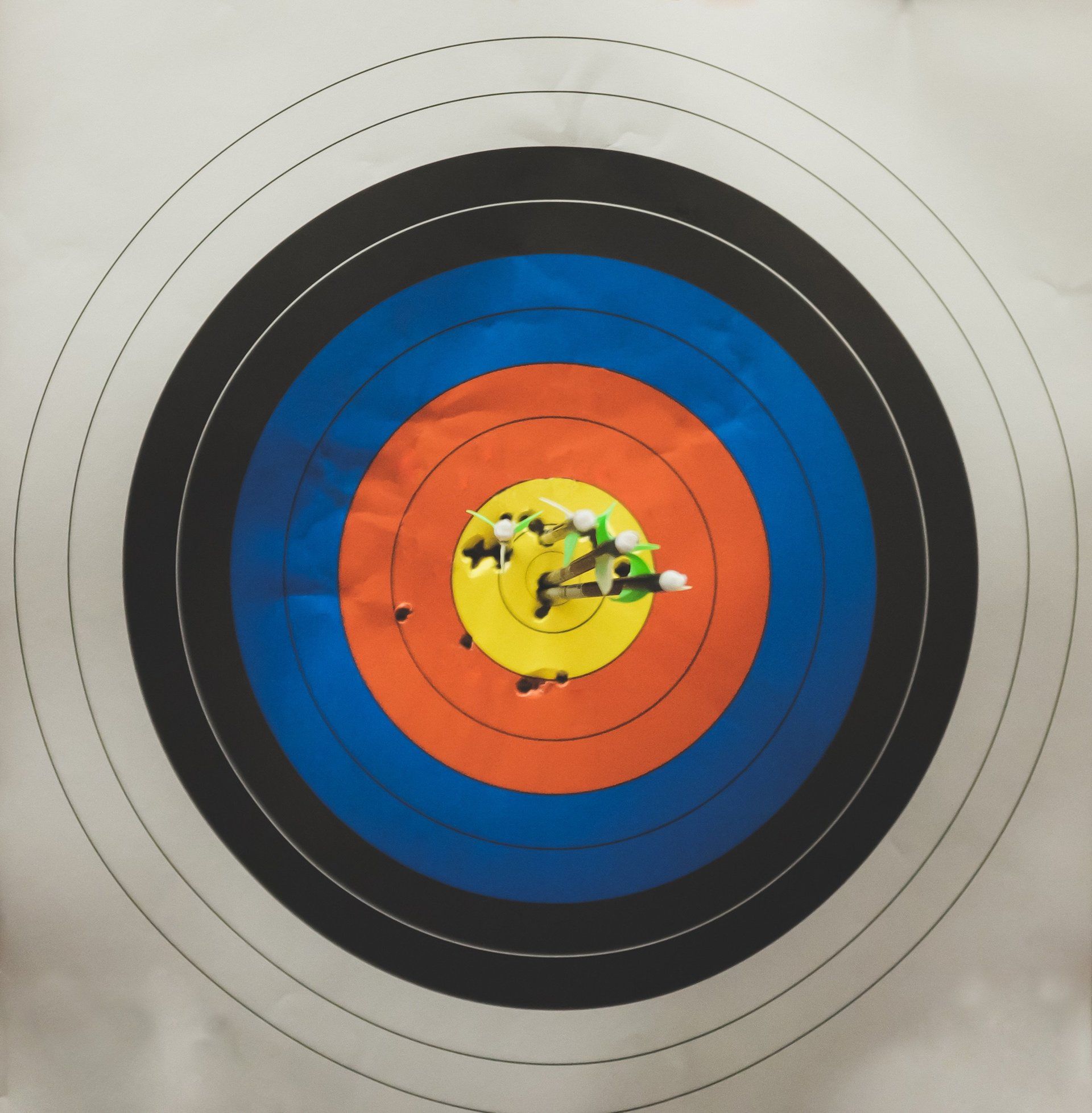 Bullseye target with yellow center showing precision, illustrating 'Educating patients - what is precision medicine?