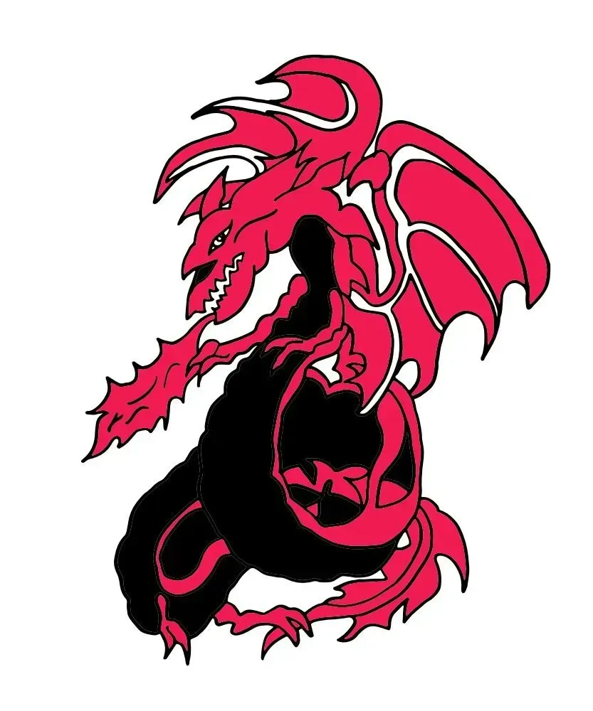 Red dragon logo of the International Still's Disease Foundation symbolizing strength and resilience of the Still's Disease Community