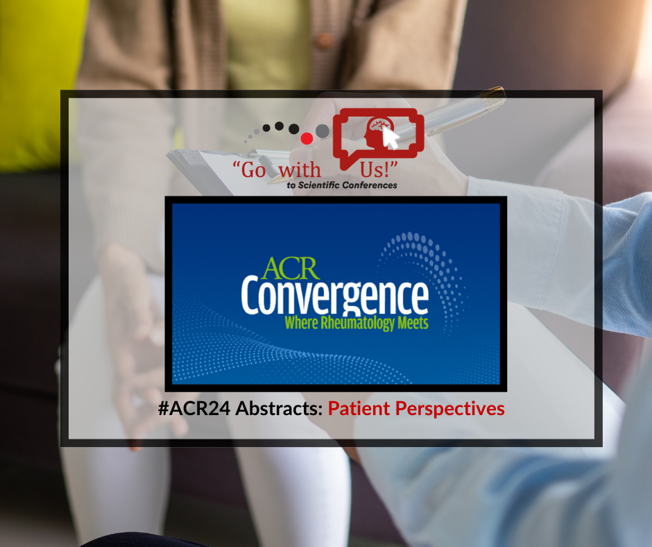 Conference slide showing ACR Convergence logo and text about patient perspectives at ACR24.