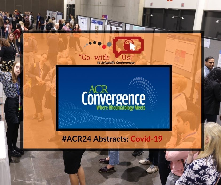 Conference slide showing ACR Convergence logo and text about Covid-19 at ACR24.