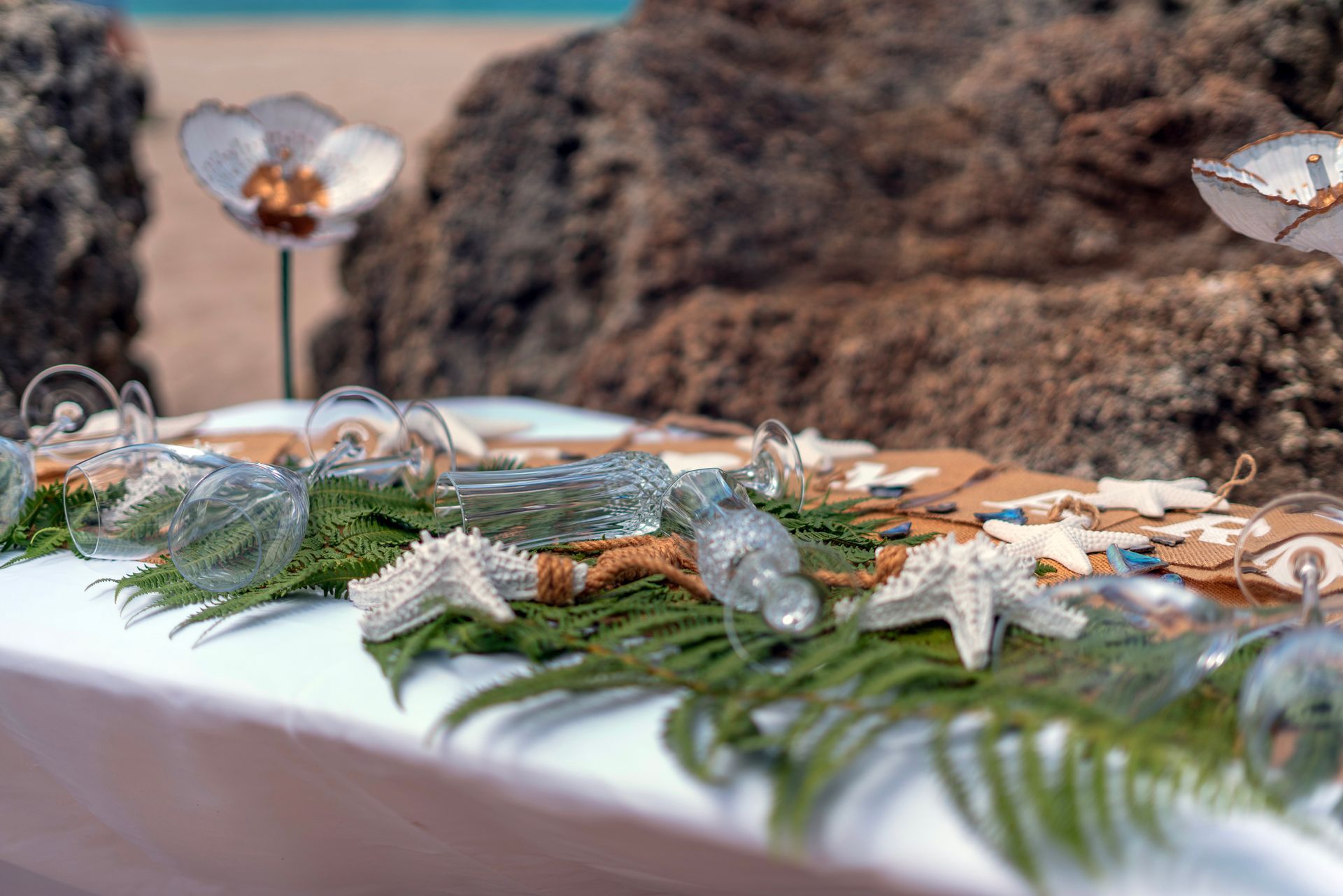 hochzeitsdekoration Strandhochzeit neuseeland