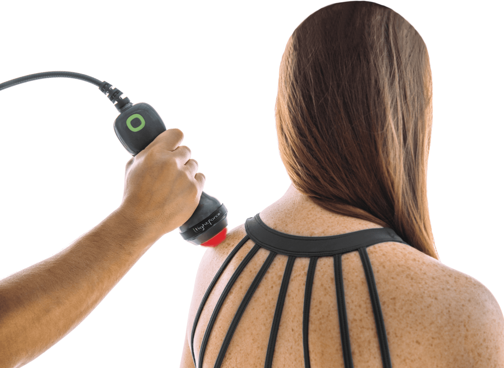 Woman On A Laser Therapy — Clarkesville, GA — Chiropractic Spine Center