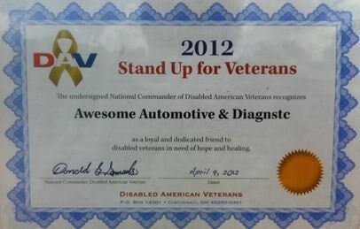 stand up for veterans—auto repair in Oldsmar, FL