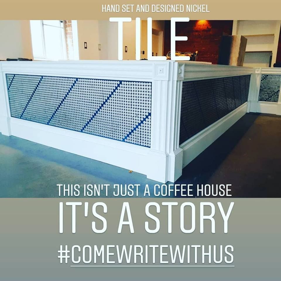 A picture of a coffee house with the caption 