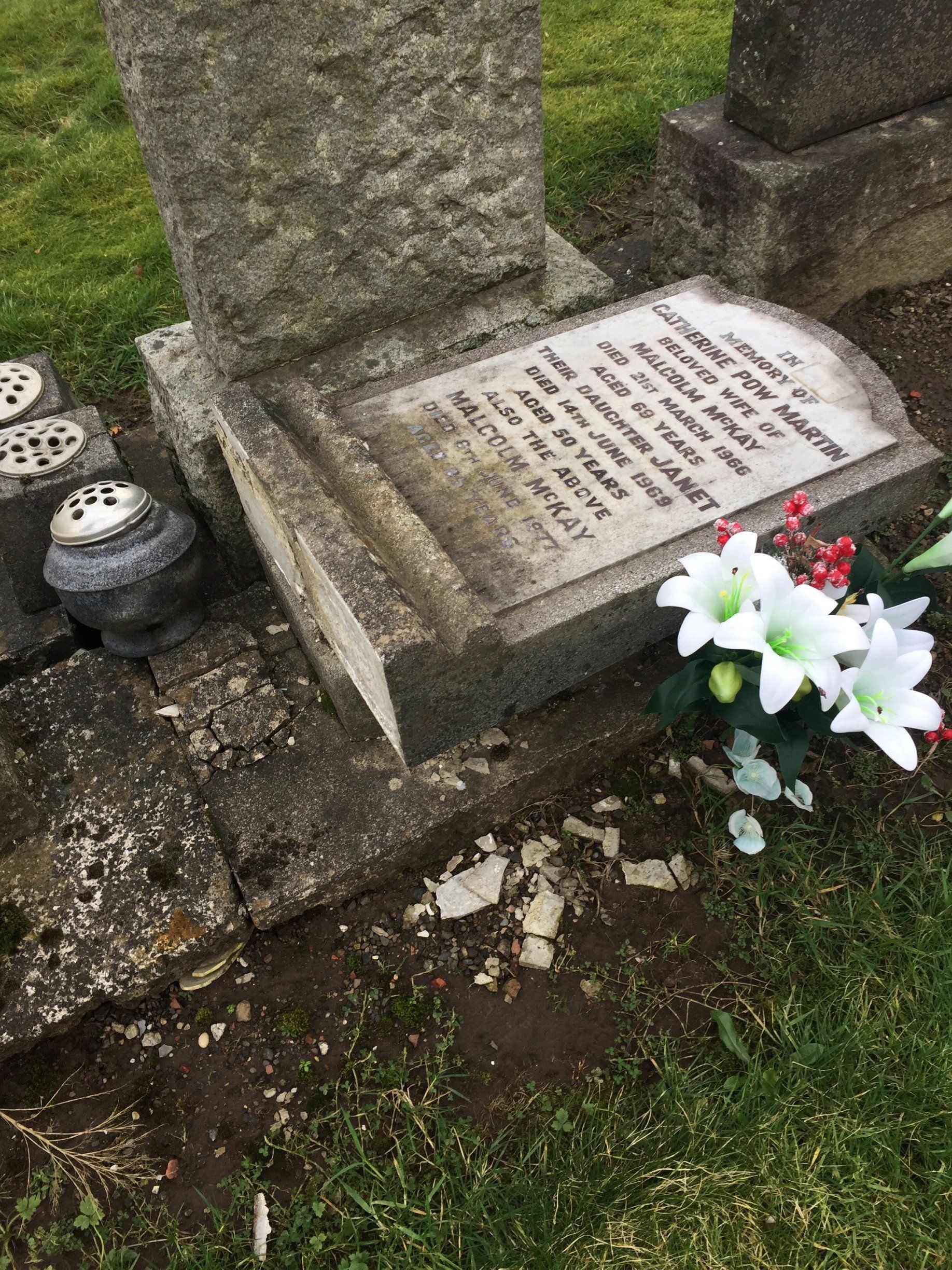 Gravestone Re Erection