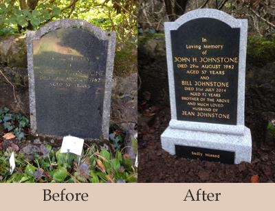 Memorial & Gravestone Renovation, Kilbirnie, North Ayrshire