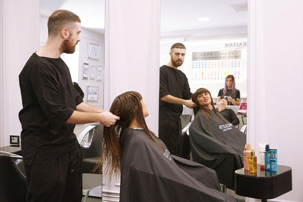 Bancone del salone di parrucchieri