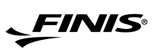 A black and white logo for finis on a white background.