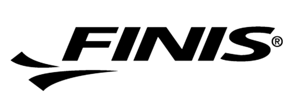 A black and white logo for finis on a white background.