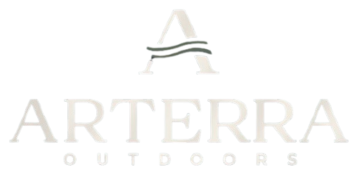 Arterra Outdoors logo with a stylized "A" and wavy lines above the company name.